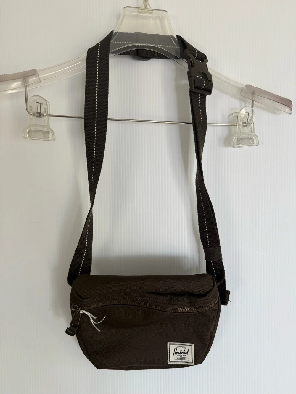 HERSCHEL Brown Canvas Hip Bag